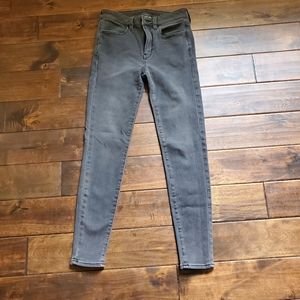 American eagle charcoal grey skinny jeans